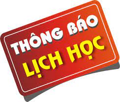 Lịch học Lớp Trung cấp lý luận chính trị (Khóa 14) Đợt 1- Học kỳ I
